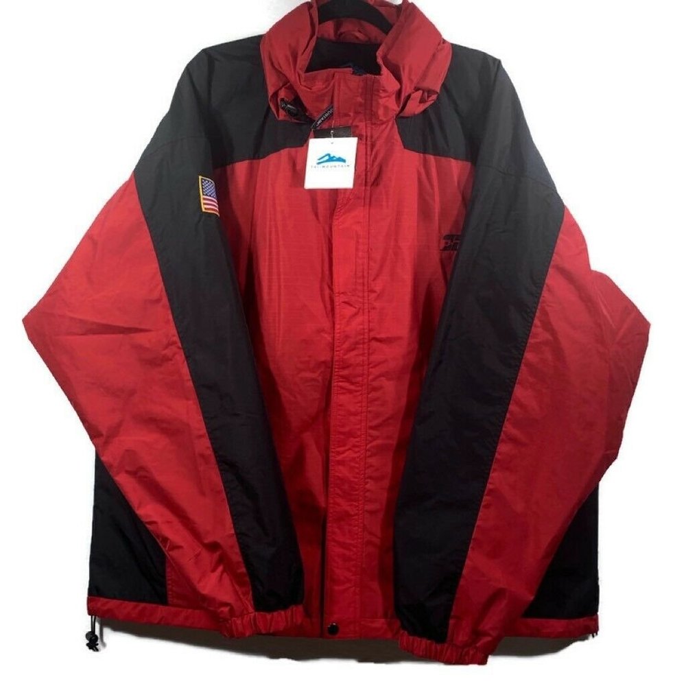 Tri-Mountain Mens Active Jacket Red Black Color Bl